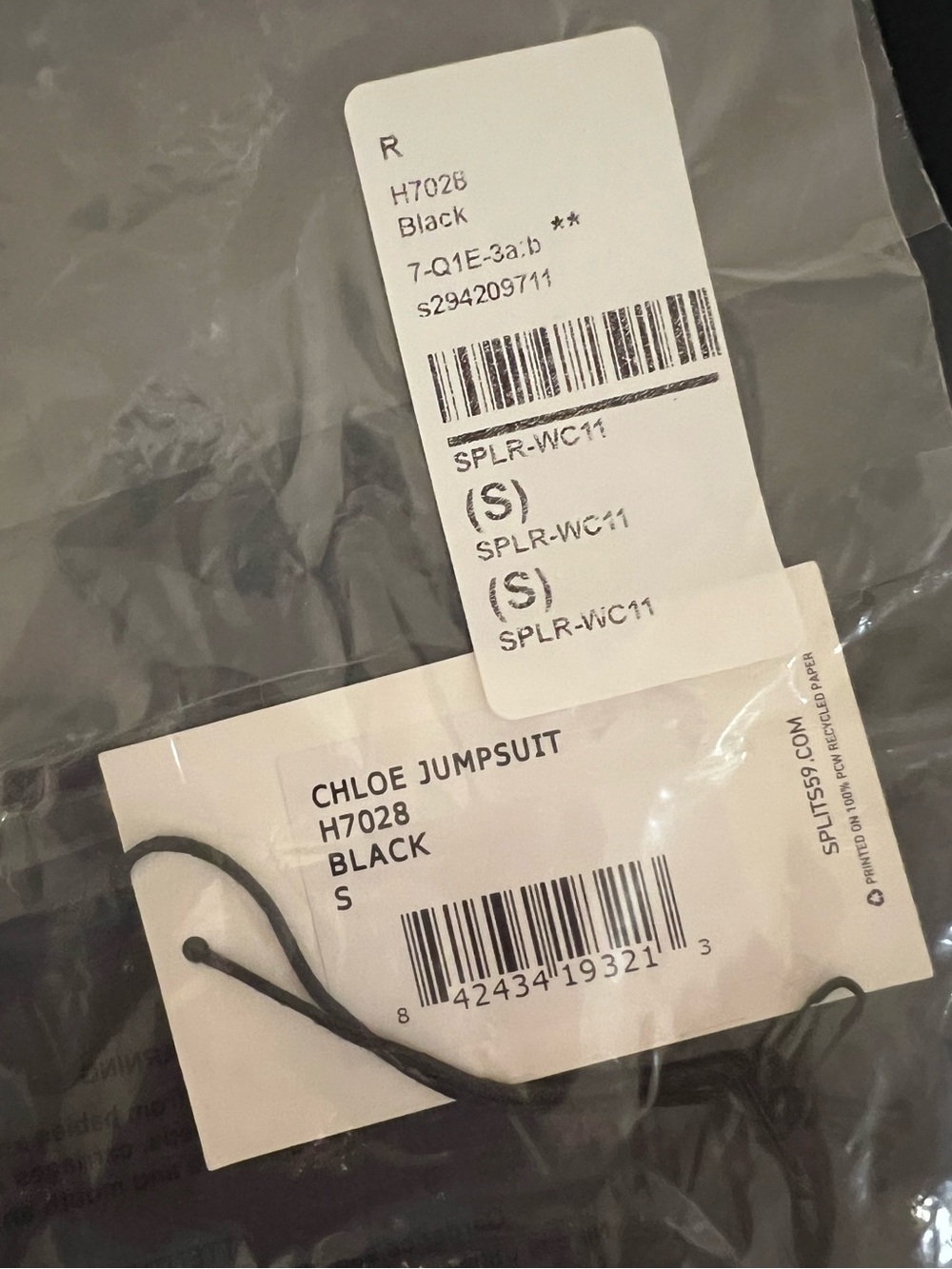 SPLITS59 Chloe Jumpsuit Activewear Workout Fitness Onesie Jumper Black S Small - Picture 7 of 10